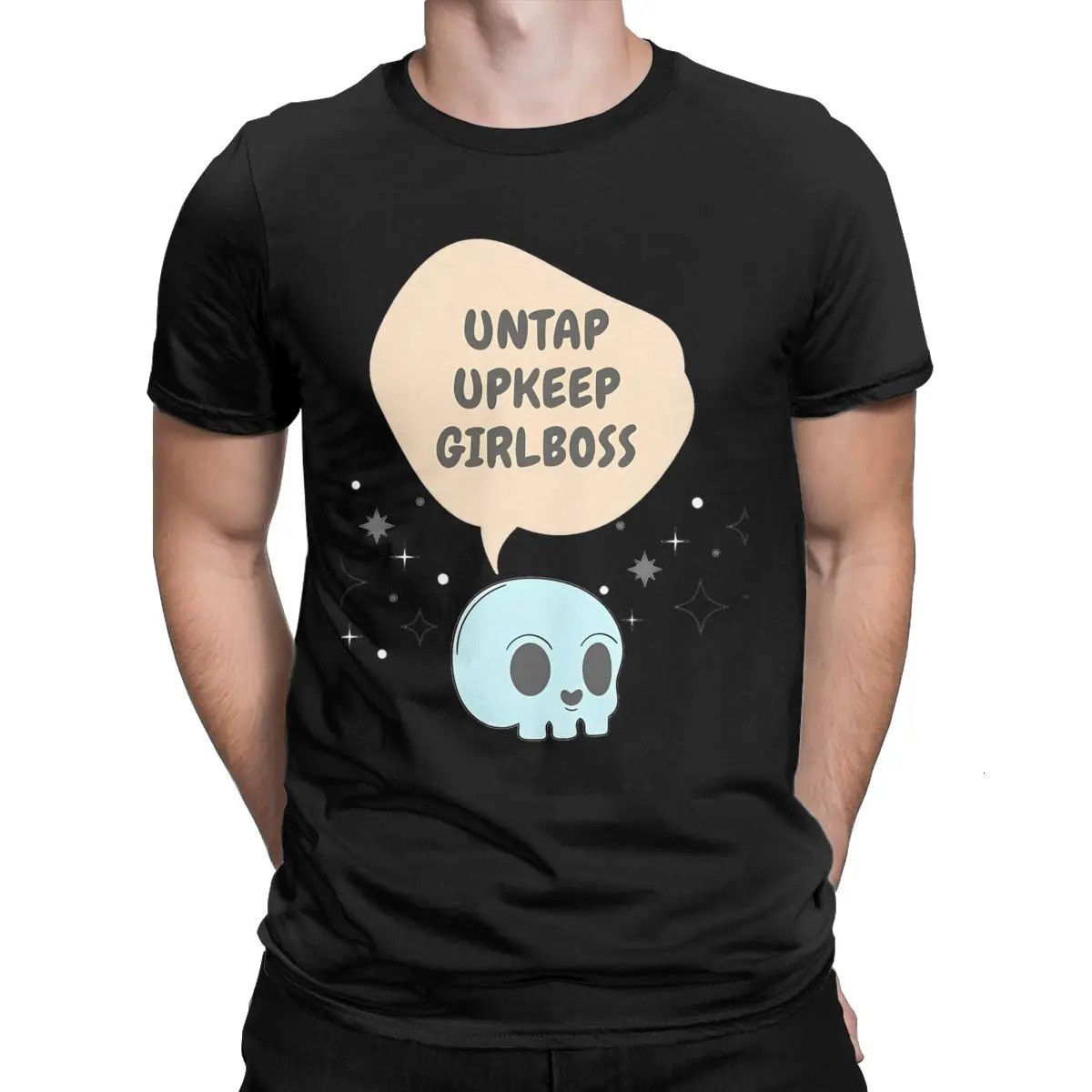 Magic Games Gathering MTG Mens T Shirts Untap Upkeep Girlboss Vintage Tee Short Sleeve Round Neck T-Shirt Cotton Printed Tops 250324