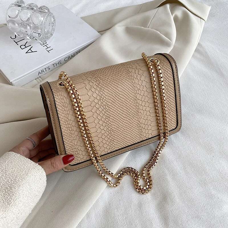 Bee PU Leather Crossbody Bags For Women Chains Shoulder Messenger Bag Female Ladies Satchels Sg Handbags Designer