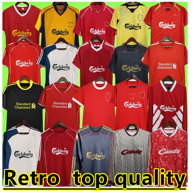ThE REds soccer jerseys Retro 1965 2005 2006 2008 2009 2010 2011 football shirts Long sleeve TORRES GERRARD SUAREZ OWEN BARNES KUYT 89 91 93 95 01 02 04 05 06 07 08 888888