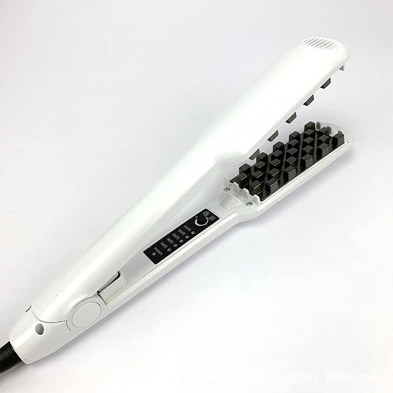Hair Volumizing Iron Hair Straightener Ceramic Crimper Corrugated Curler Flat Iron Tool 250324