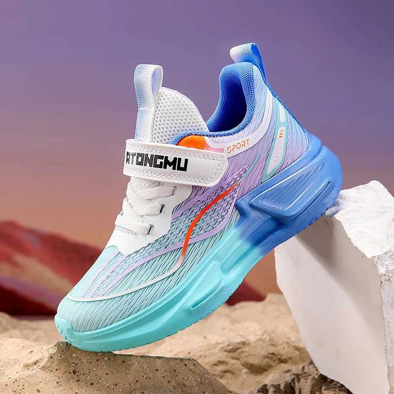 Childrens shoes boys mesh breathable school training running comfortable flat sports shoes Trendy 2025 new childrens sports shoes W250324