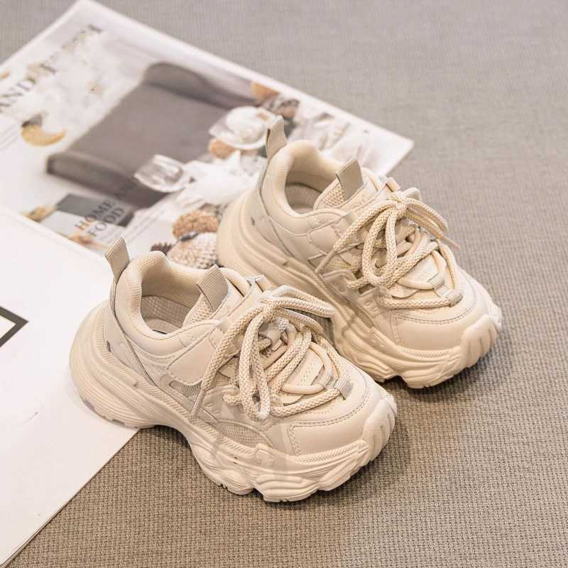 Girls fashion school sports shoes lightweight new childrens sports shoes childrens shoulder running basketball version childrens sports shoes W250324