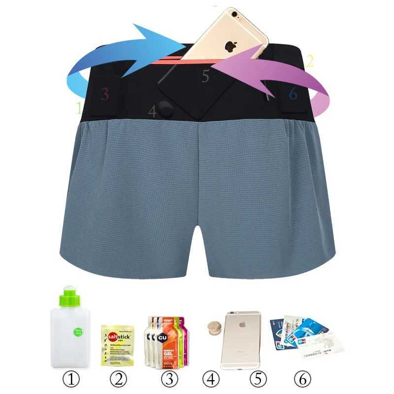 (XS-3XL) Mens Fast Dry Marathon Running Shorts with Back Zipper Pocket Single Layer Sports Training and Fitness Shorts W250324
