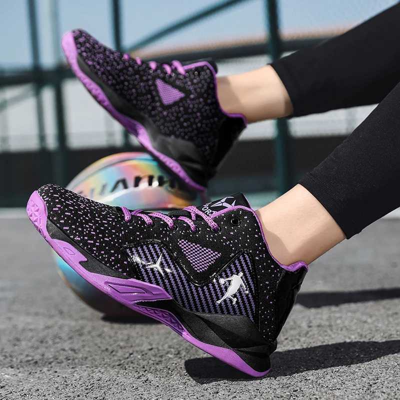 Mens and womens basketball shoes unisex breathable and anti slip training shoes mens sports basketball shoes W250324