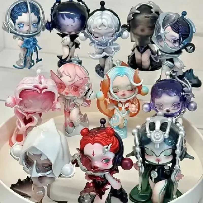 Pop Mart Skullpanda Sound Series Super Cute Blind Box Error Caixa Action Characters Childrens Toys Christmas GiftsT250325