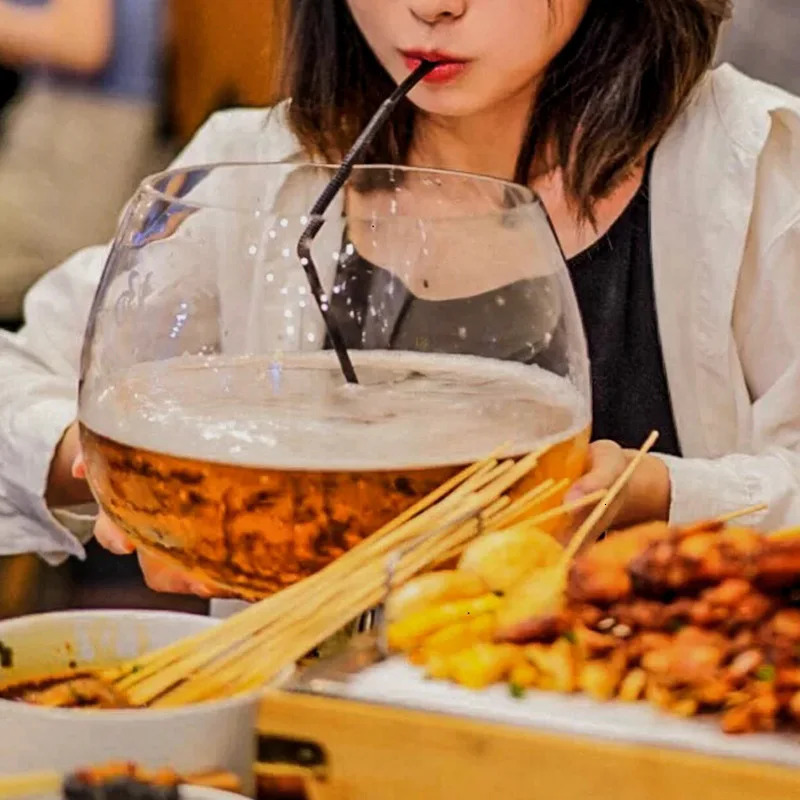 Extra Large Wine Glass Giant Large Capacity Beer Cup Red Wine Glass Goblet Hero Cup 250325