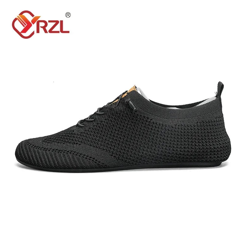 YRZL Men Shoes Lightweight Thin Bottom Casual Breathable Comfortable Walking Driving Lace Up Footwear Non Slip Loafer Men 250317