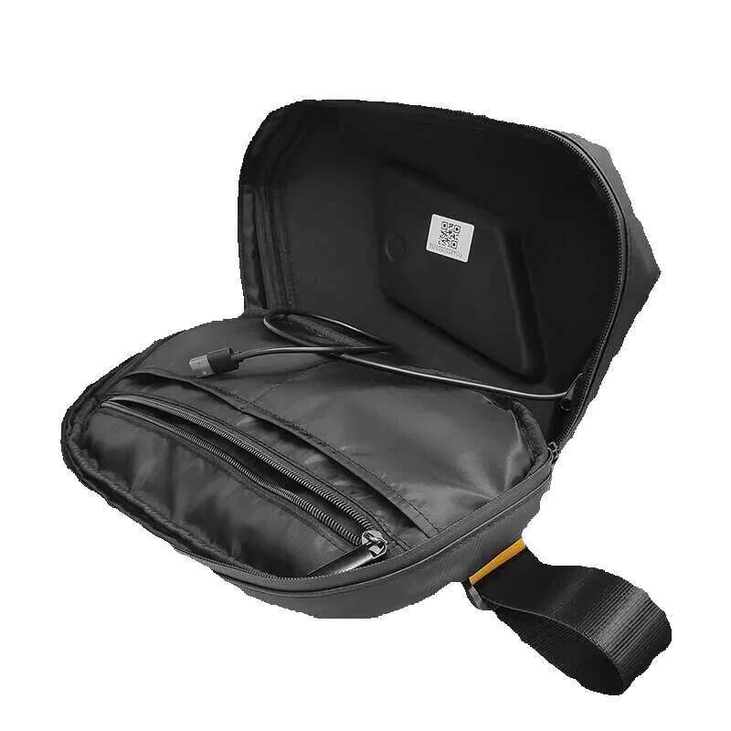 LED Smart Display Men Chest Motorcycle Cycg Travel Shoulder Custom DIY Sport Waterproof Crossbody Bag For Woman