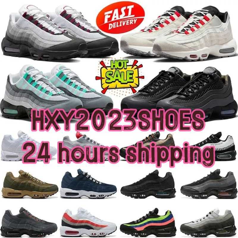 Designer Running Shoes 95 Men Women 95s Triple Black White Anatomy Aegean Storm Pink Beam Sequoia Stadium Green Red Stardust Cortiz Sports Sneakers Trainers