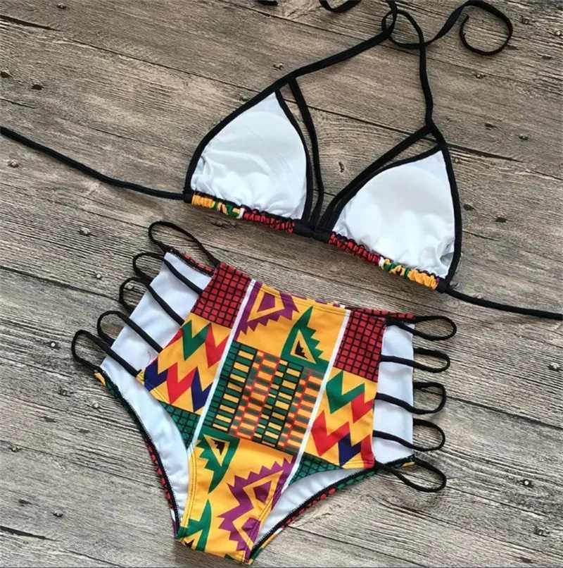 Bikini sexy swimsuit womens swimsuit high waisted multi rope hollow bikini set swimsuit suspender bikini Brazil no tail highXJ250324