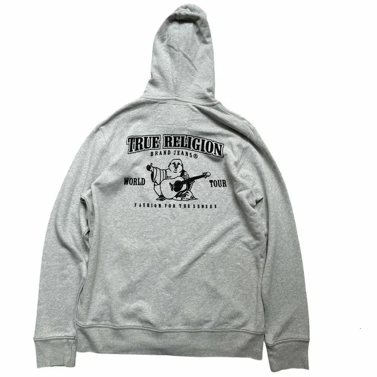 Harajuku Classic Cartoon Graphic Print Oversized Hoodie Autumn Y2K Streetwear Light Gray Zip Sweatshirt Men Women Clothing Tops 250318