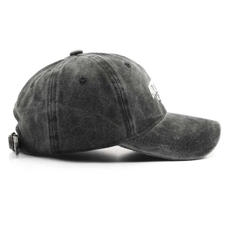 Retro New York Embroidered Buckle Hat Suitable for Women Retro Washed Baseball Hat Spring and Autumn Casual Adjustable Soft Top HatXJ250325