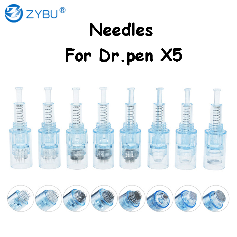 50pcs drpen X5 machine Cartridges ultima microneedling Parts screw needles 9/12/24/36/42pins nano 3D 5D Derma Pen MTS Replacement Tips