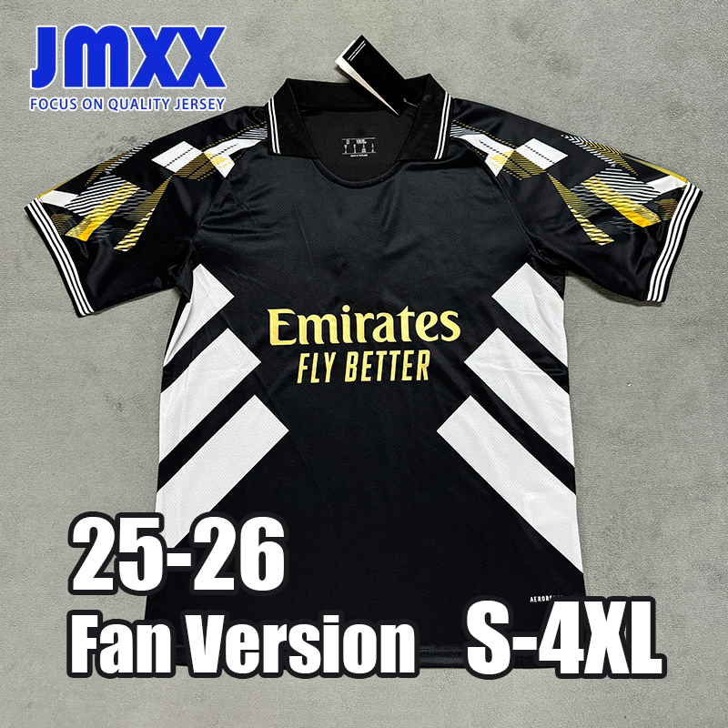 XXXL 4XL JMXX 25 26 Reales Madrides Black White Pre Match Soccer Jerseys Special Training Mens Jersey Man Football Shirt 2025 2026 Fan Version