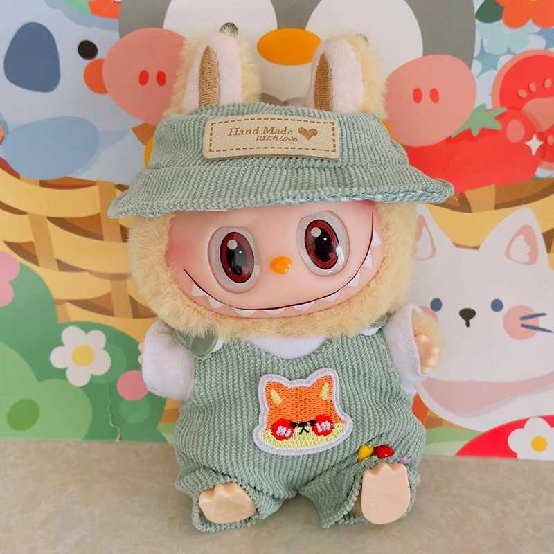 Labubu Doll Fashion Set Cute White Shirt Hat Animal Coat Doll Clothing Accessories Gift 17cm DollXJ250324