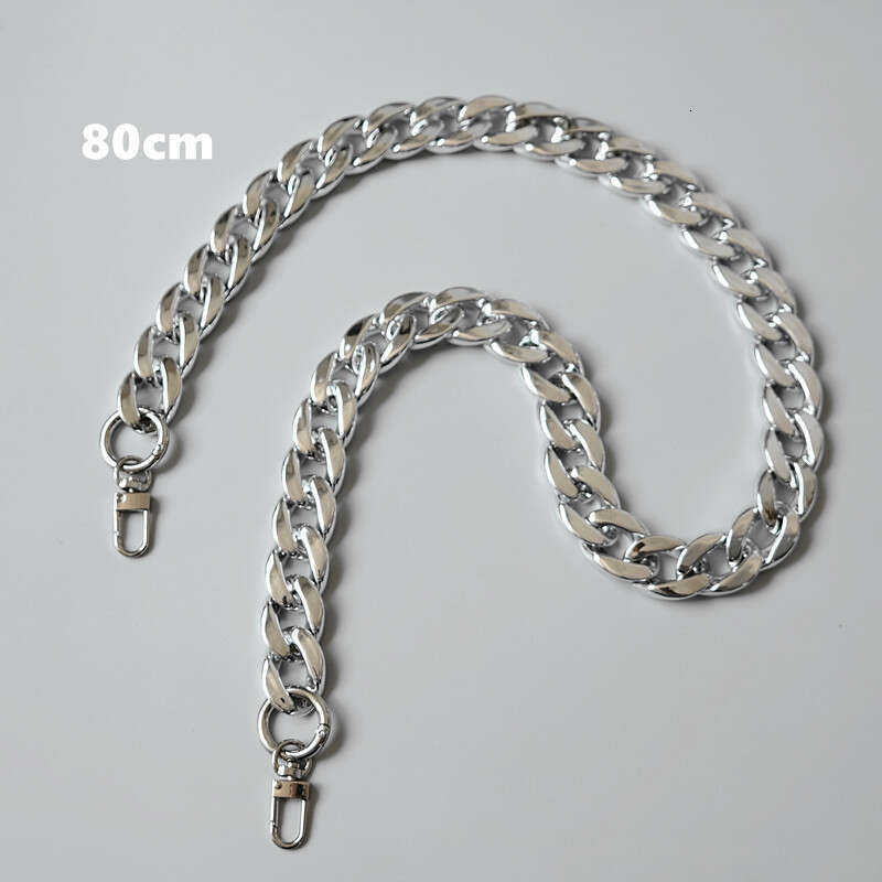 European And American Fashion Iuencer Electroplated Sier Versatile Acrylic Handheld Single Underarm Bag Chain Diagonal Cross Shoulder Strap B5