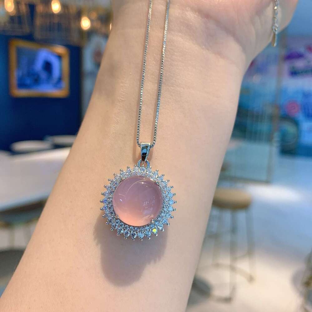 Zhuang Shengsheng Jewelry Ice Seed Fluorescent Round Violet Charm Jade Marrow Pendant for Women's Birthday Gift * 14