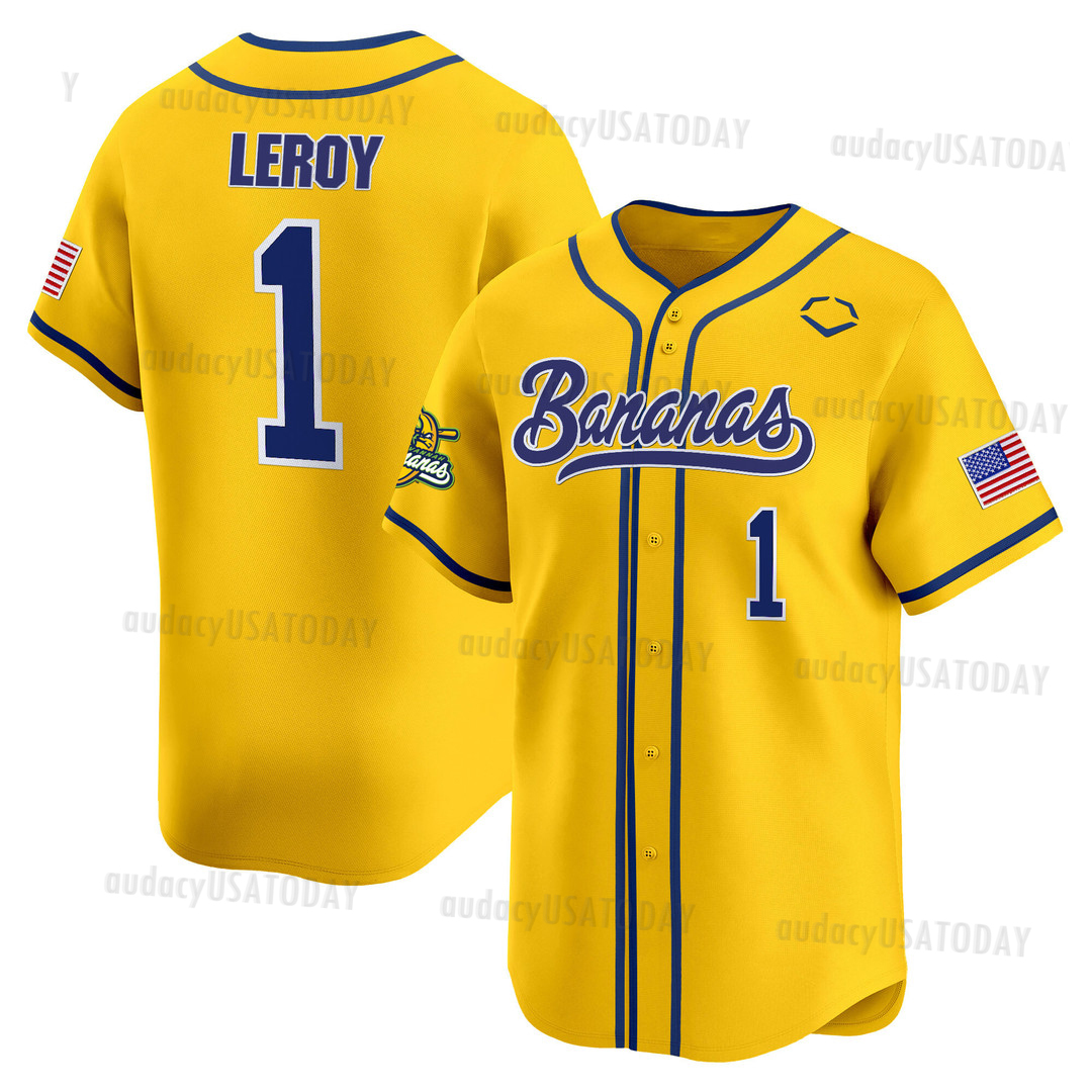 Custom 2024 Savannah Baseball Jersey Any Name Number Bananas Men Women Youth Baseball Jerseys55