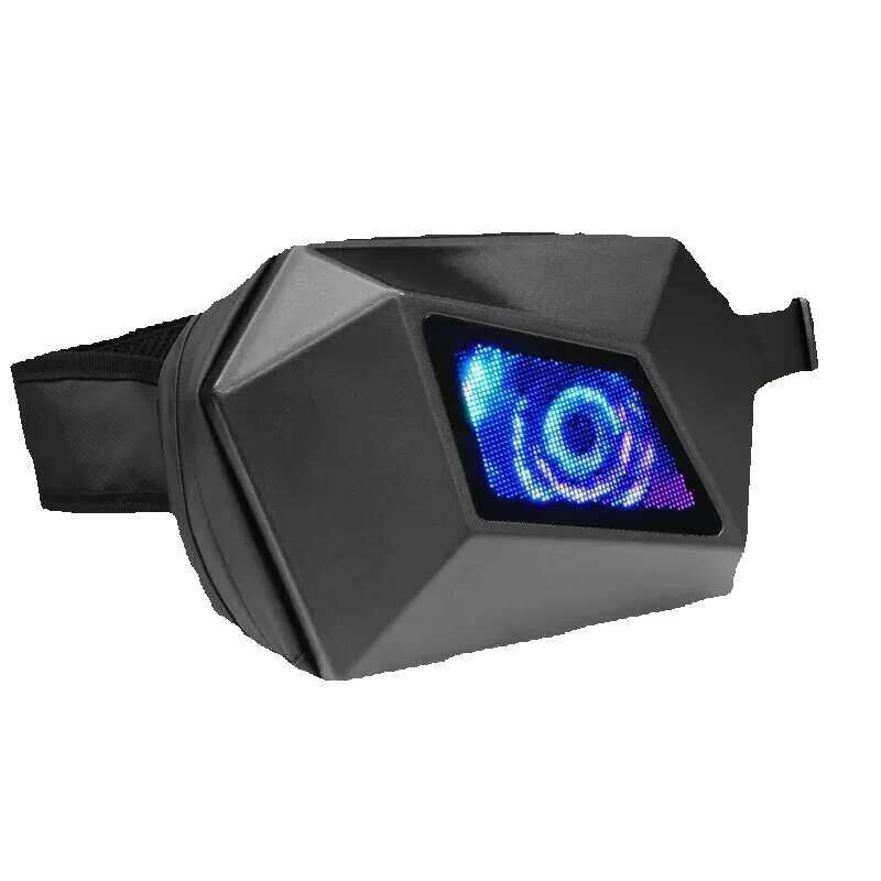 LED Smart Display Men Chest Motorcycle Cycg Travel Shoulder Custom DIY Sport Waterproof Crossbody Bag For Woman