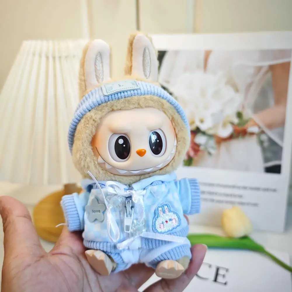 Suitable for Labubu V1 V2 suitable for Baoao clothing fashionable sportswear doll clothing color matching hoodies doll accessoriesXJ250324