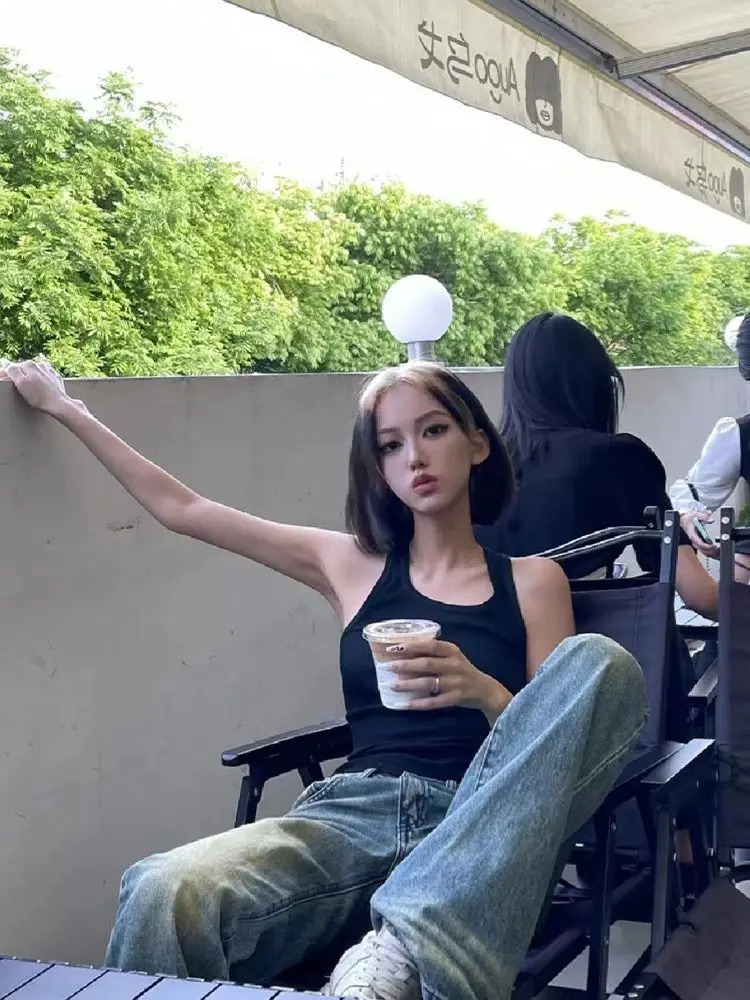 Flare Jeans Womens Retro American Style Low Waist Trouser Distressed Street Wear Retro Loose Casual Cool Ins Chic 250321