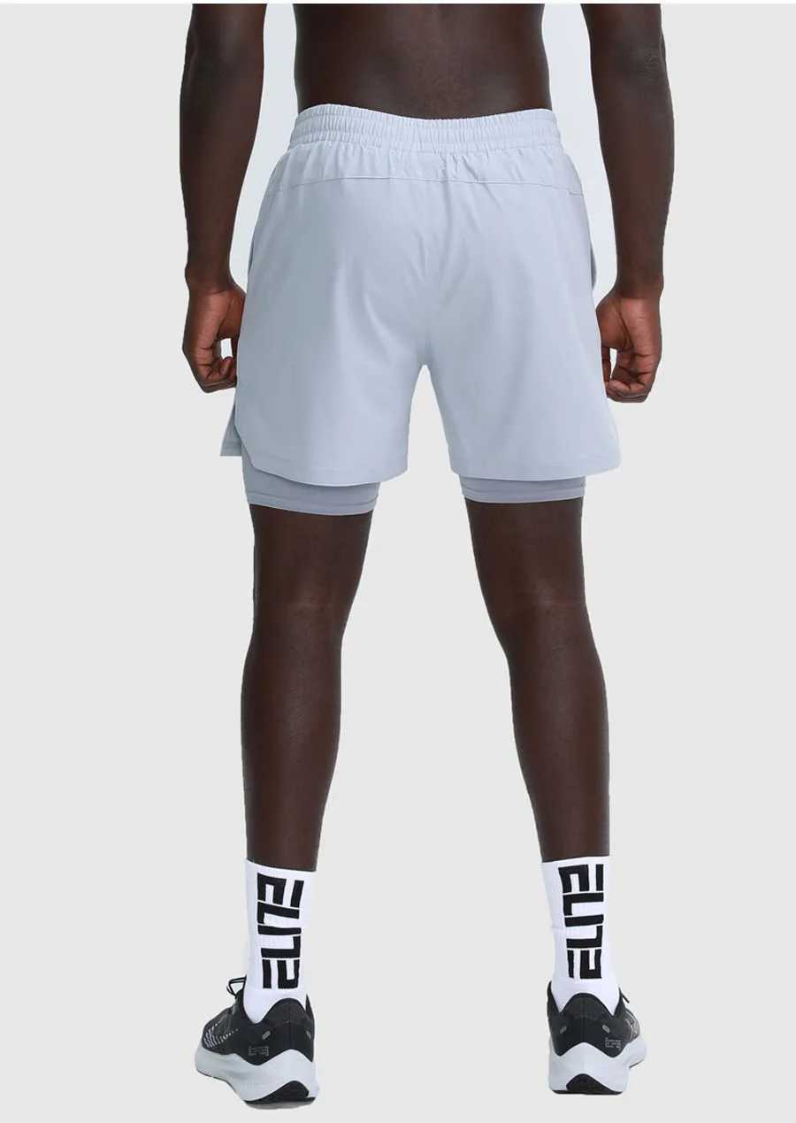 Summer mens quick drying double layered sports camera black and white W250324