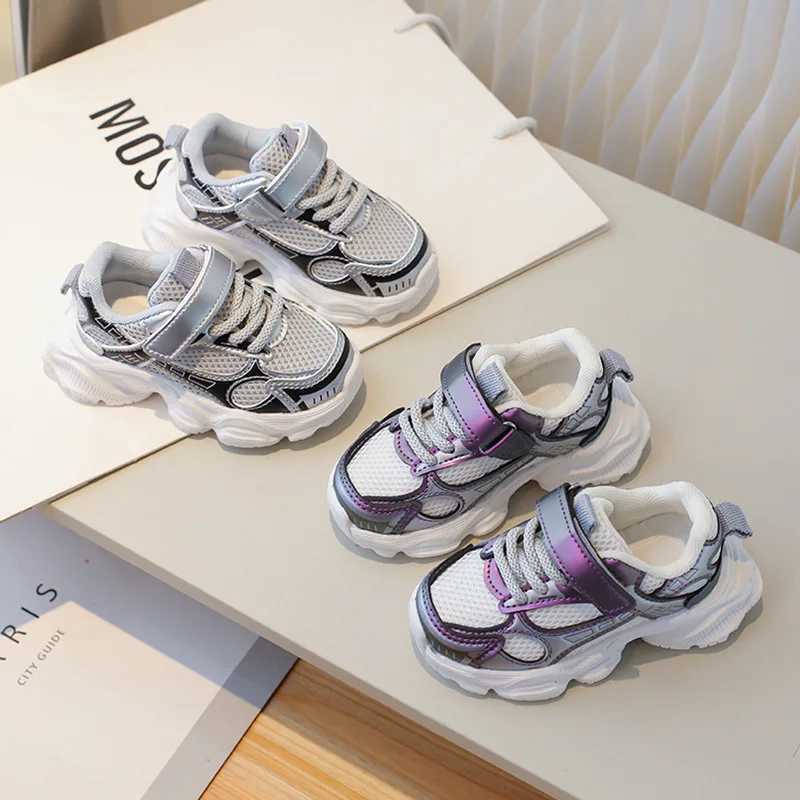 Childrens sports shoes breathable running shoes suitable for children anti slip 2024 waist boys girls school outdoor sports basketball sports shoes W2