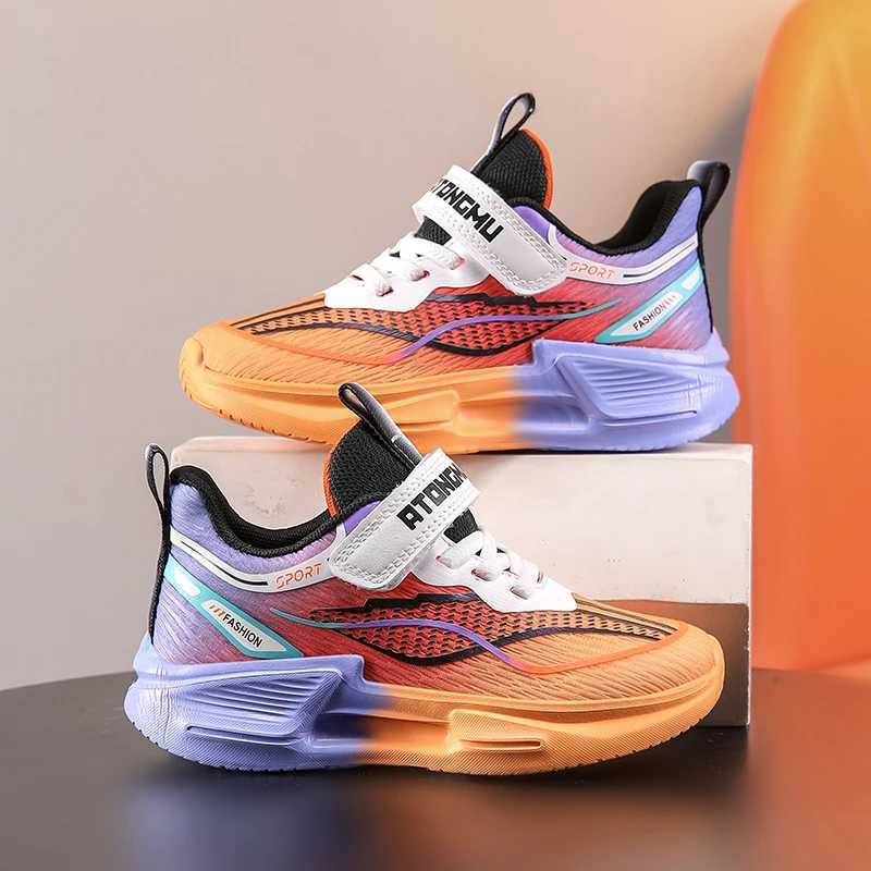 Childrens shoes boys mesh breathable school training running comfortable flat sports shoes Trendy 2025 new childrens sports shoes W250324