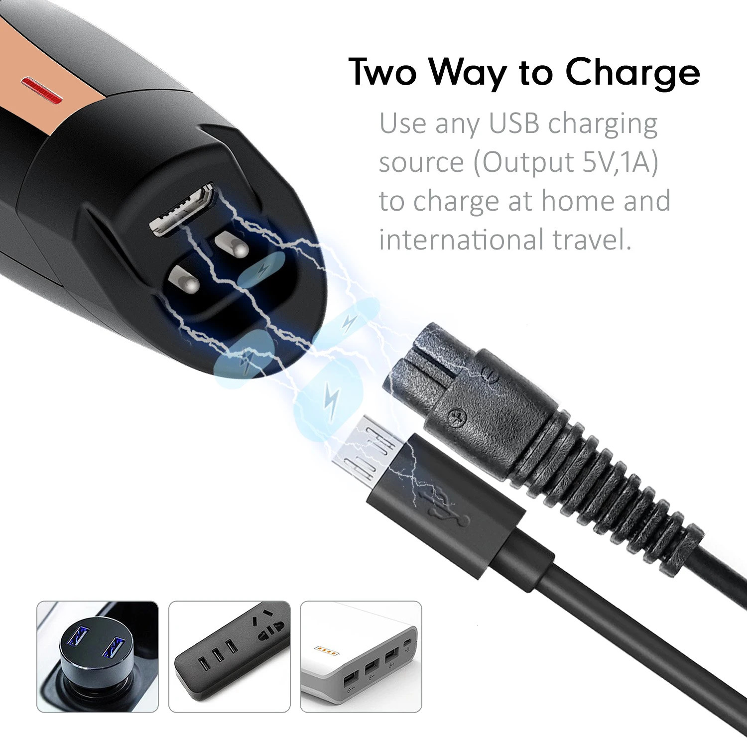 Professional Bald head Hair Trimmer for Men Electric 0mm Hair Clippers Rechargeable Beard Trimmer Barber Haircut Machine Shaver 250324