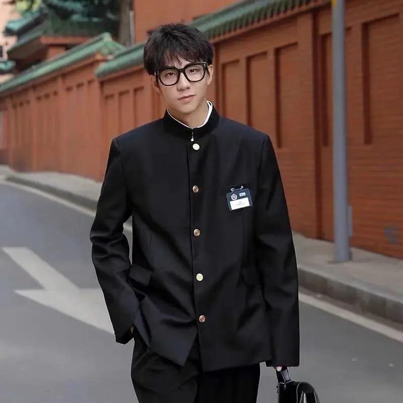Japanese Style School Uniform Dk Blazers Mens Western-style Suit Streetwear High Coolness Fashion Matching Explosion Streetsuit 250324