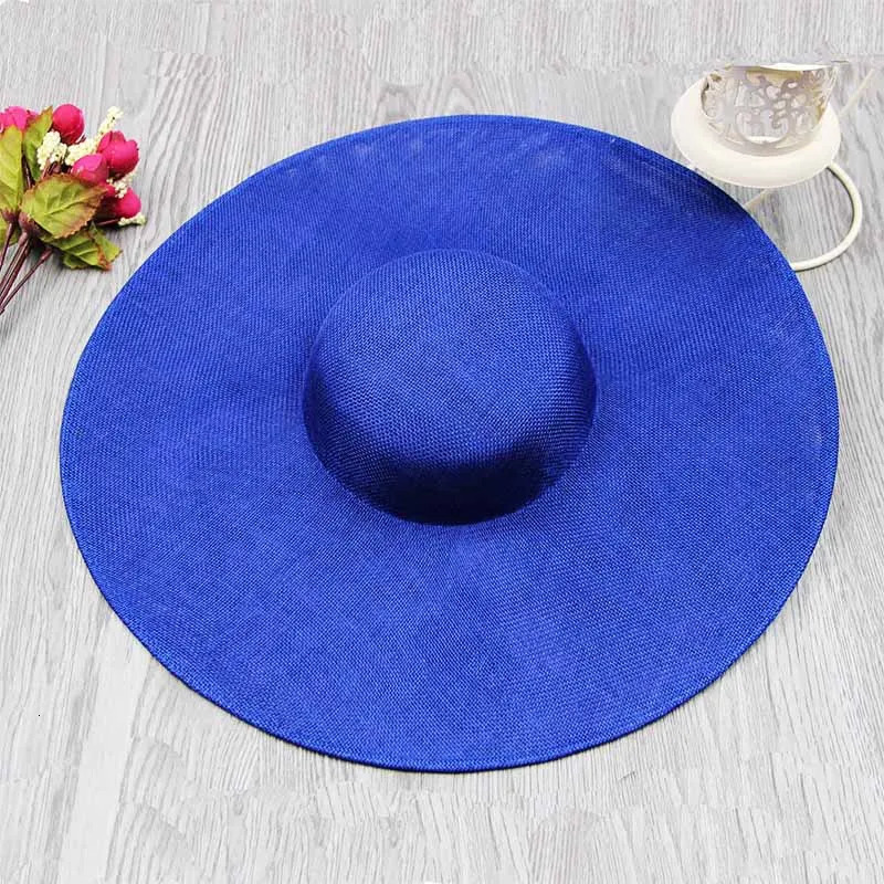 Ladies Fascinators Millinery Hat Base Party Wedding Sinamay Hat White Wide Brim Fedora kentucky Headpiece Hair Accessories 250324