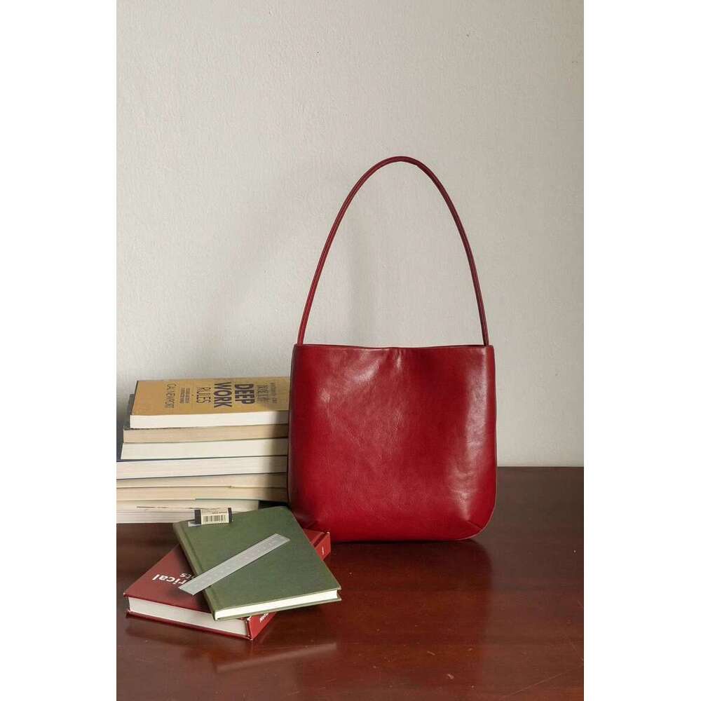 Women's Bags Women's new high-end one shoulder tote with niche design and large capacity under arm bag