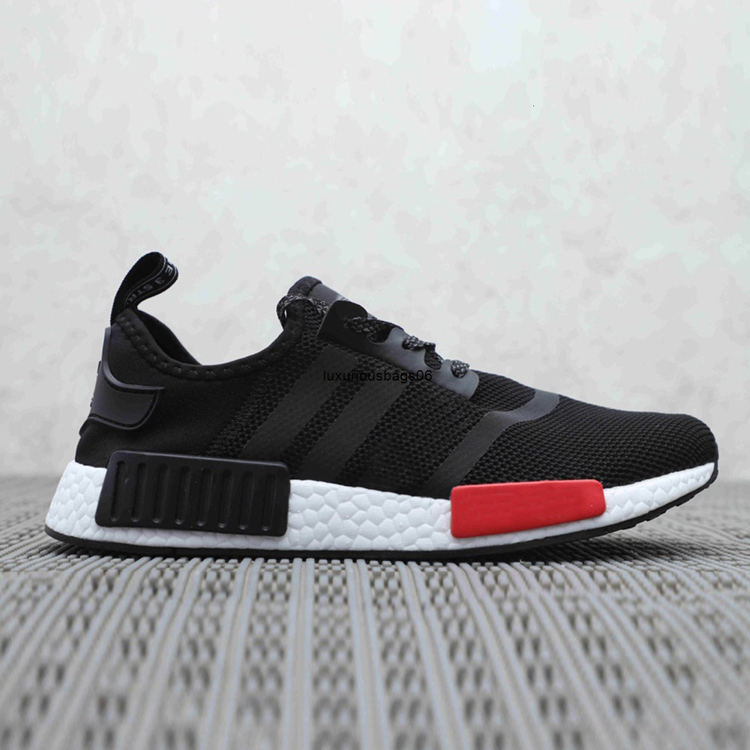 New NMD R1 Primeknit Triple black White Bee nmds designer Running shoes For Men Women OREO Runner Sports sneakers