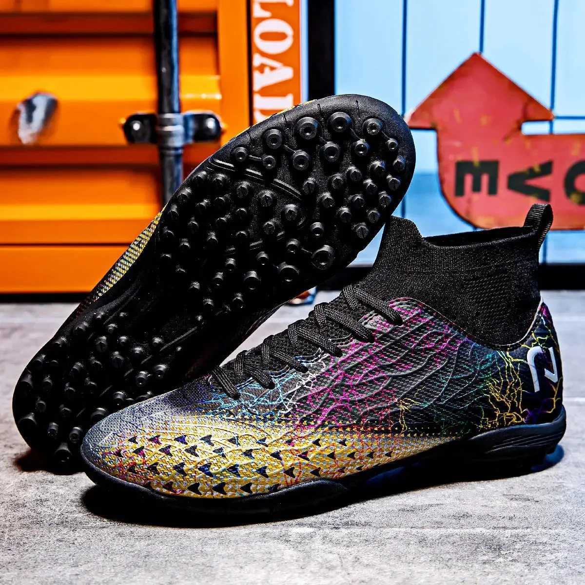 Professional top-level mens football shoes TF nail breakage short nail outdoor sports Ln training shoes anti slip football shoes W250324