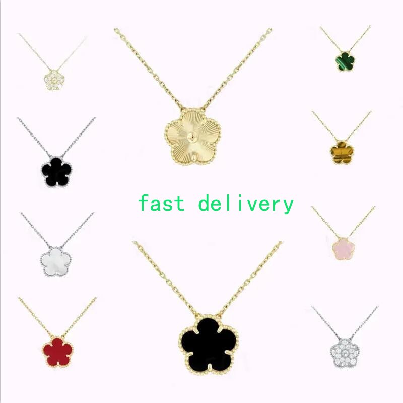 Designer necklace four clover Necklace Pendant silver Plated for Women's Girl Valentines Day Engagement leaf designer Jewelry Gift
