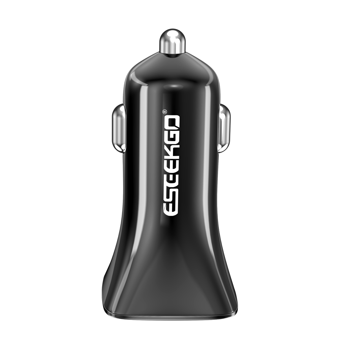 USA STOCK ESEEKGO C-01AB Dual USB-A Car Charger With Retail Package durable lightweight ship in 2 days black