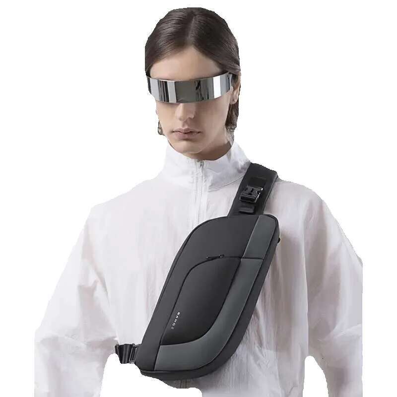 BANGE Men Chest Design Korean Multifunction Waterproonti-Stain Big Capacity Travel Portable Crossbody Bag Sg Bags