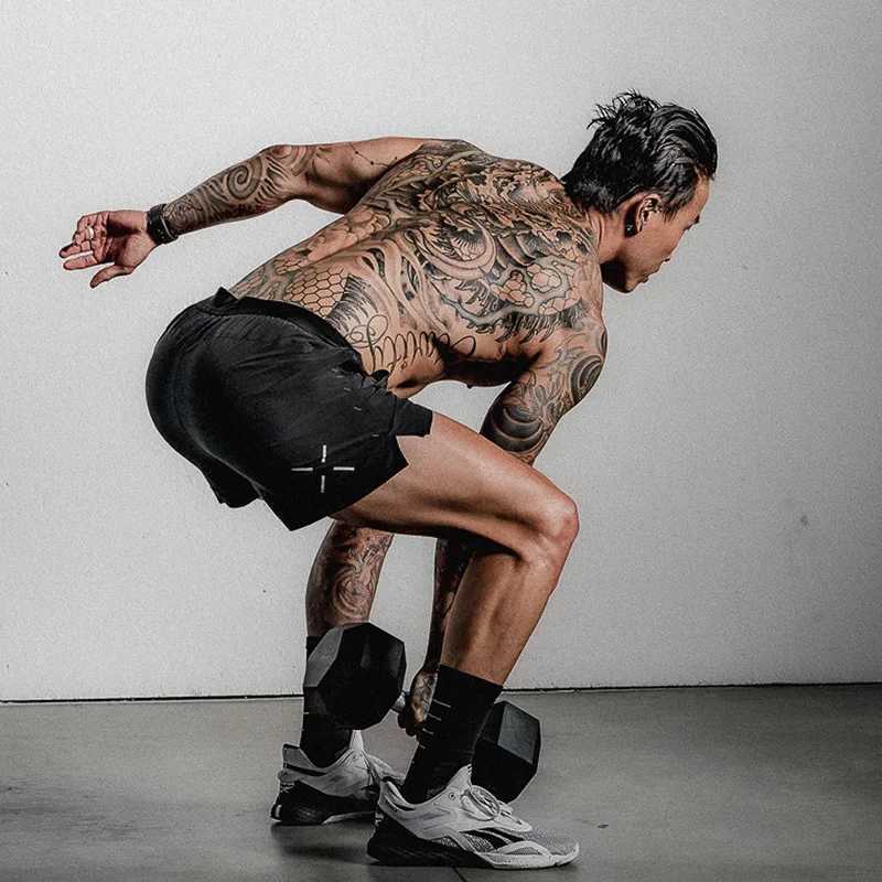 New Quick Dry Mens Running Shorts Solid Sportswear Fitness Shorts Sports Shorts W250324