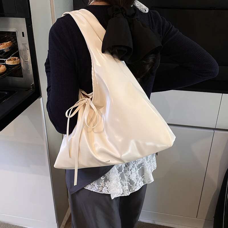 LEFTSIDE Big PU Leather Hobo Bags for Women 2025 New Designer Fashion Evening Party Handbags and Purses Females Shoulder Bag