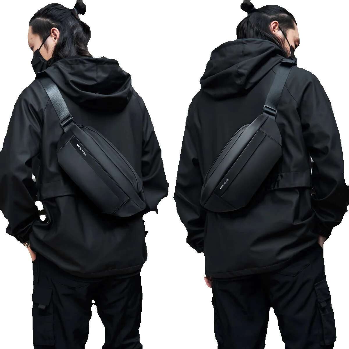 Waterproof Chest Solid Men's Crossbody Daily Phone Shoulder Travel Sports Sg Bag, Trend Men Fanny Pack