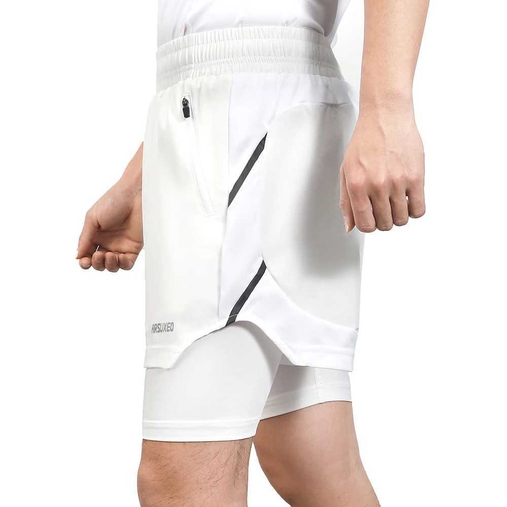 ARLUXEO Mens Running Shorts 2-inch Fitness Clothing Spring Sports Shorts Fitness Yoga Exercise Slow Running Breathable Bicycle Shorts B9 W250324