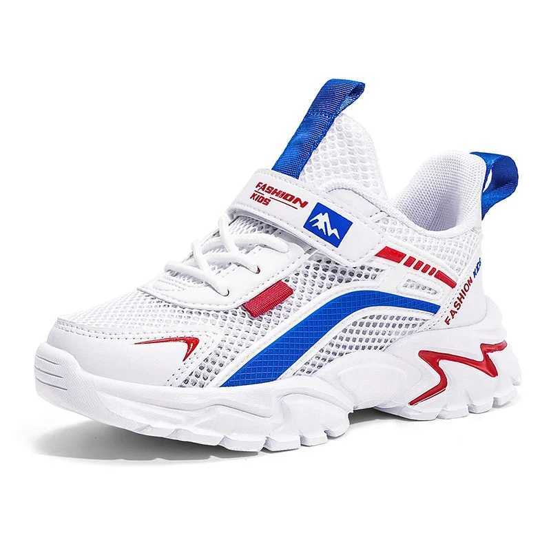 Vanmie childrens casual sports shoes summer mesh sports shoes walking and running shoes boys and girls childrens white shoes W250324