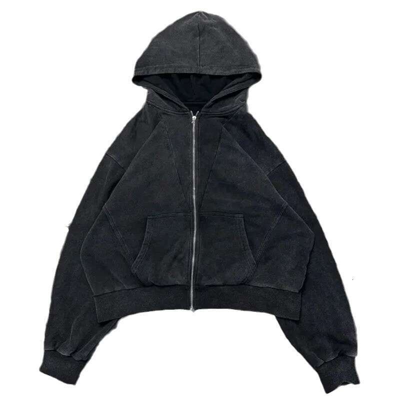 Fashion Washed Outdated Embroidered Unisex American Hoodie gift for man