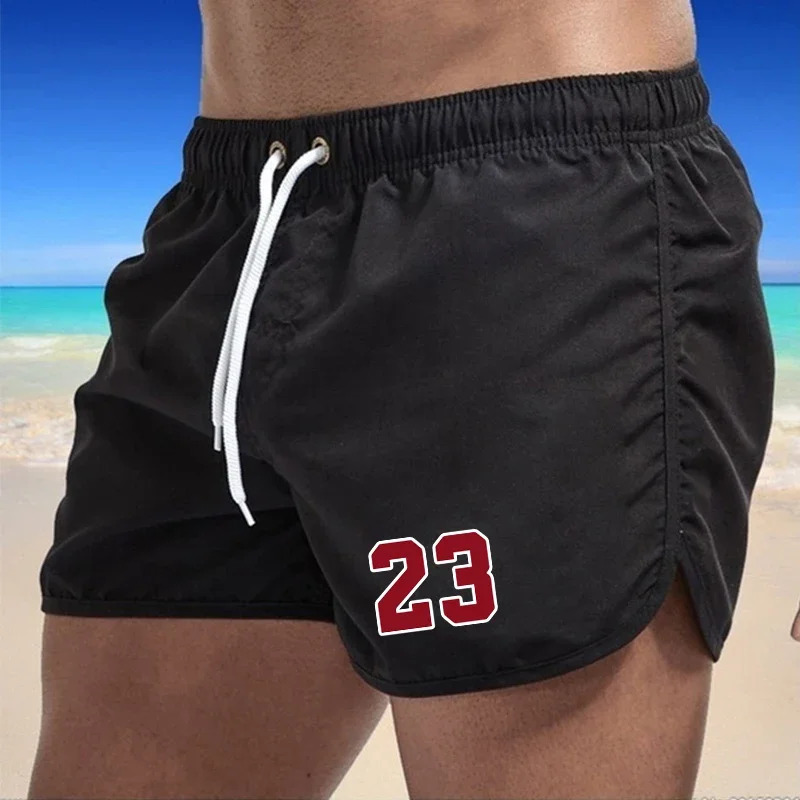 Swimwear Summer Swimming Suitcase Pocket Sports Shorts Mens Quick Drying Surfing Beach 2024 Breathable Men 250321