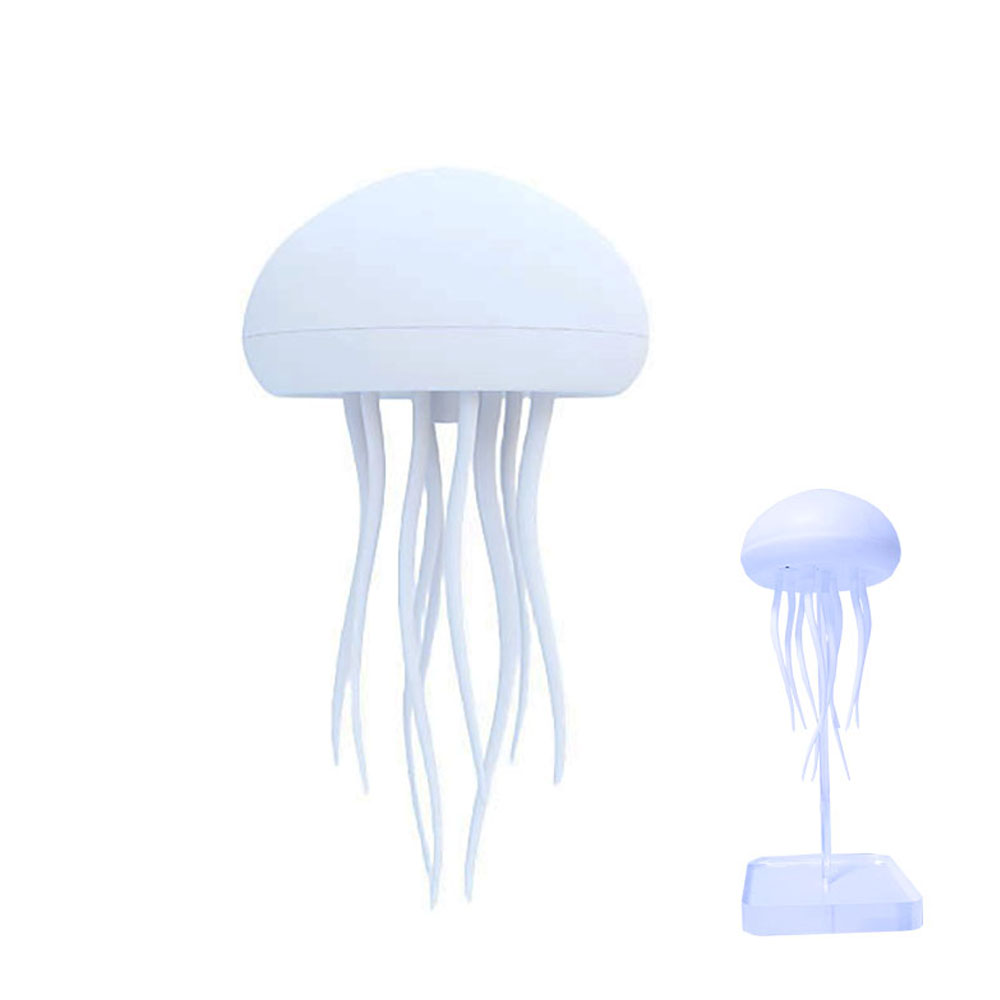 Elegant Voice Controlled Jellyfish LED Light Fixture - Enhance Your Sleep Environment with Colorful & Energy Saving Accents