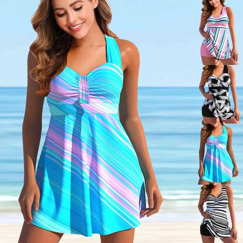 Summer Trend Womens Bikini Beach Swimsuit Tankini Summer Vacation Swimsuit S-6XLXJ250324