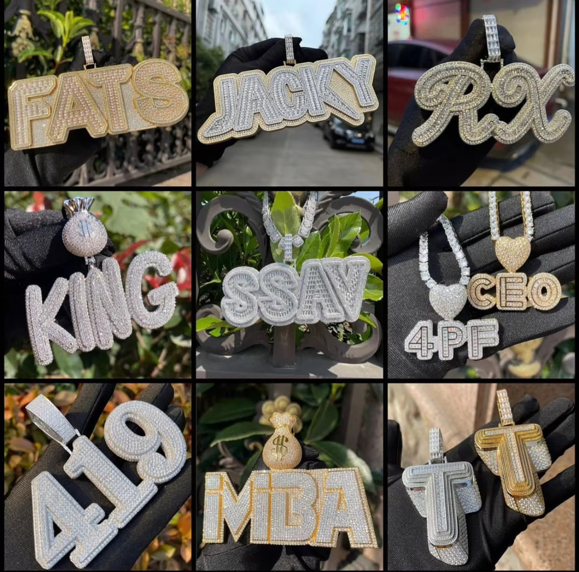 Designer necklace 100% Pass Diamond Tester 925 Silver Jewelry Shiny Diamond Moissanite Pendant for Necklace