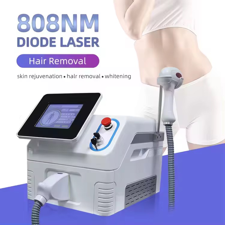 Professional Ice Titanium Painless 808 Diode Laser Hair Removal Machine ICE Platinum Hair Removal Laser Remove Hair Device