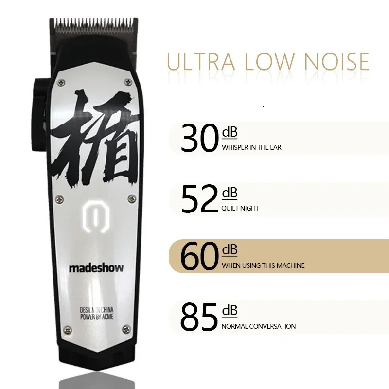 Madeshow M10 M11 Hair Cutter Professional Oil Head Hair Clipper Plated Ceramic Blade 7000rpm Hair Salon Trimmer 250324