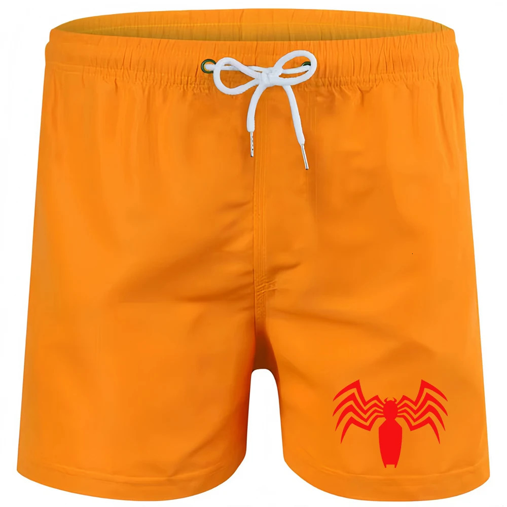2024 spider Print Quick Dry Swimming Shorts For Men Swimwear Man Swimsuit Swim Trunks Summer Bathing Beach Wear Surf Boxer Brie 250321